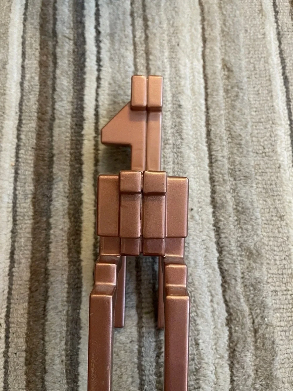 IKEA Rose Gold Deer Figurine Painted Cubist Design Monika Mulder Reindeer